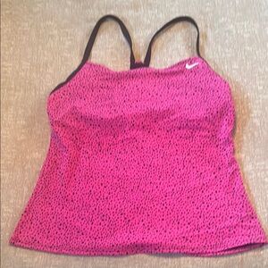 Nike Pink and Black Tank Top